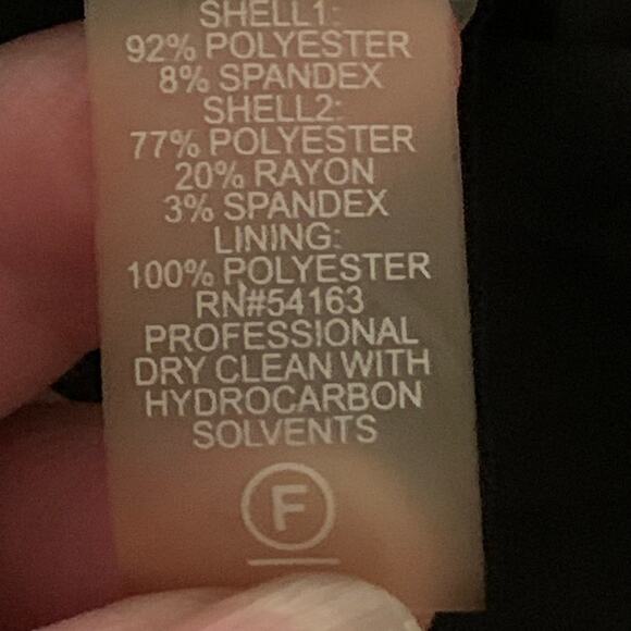 Calvin Klein Black Gray Textured Womens Sheath Dress Sleeveless Lined Size 14 - Picture 4 of 11